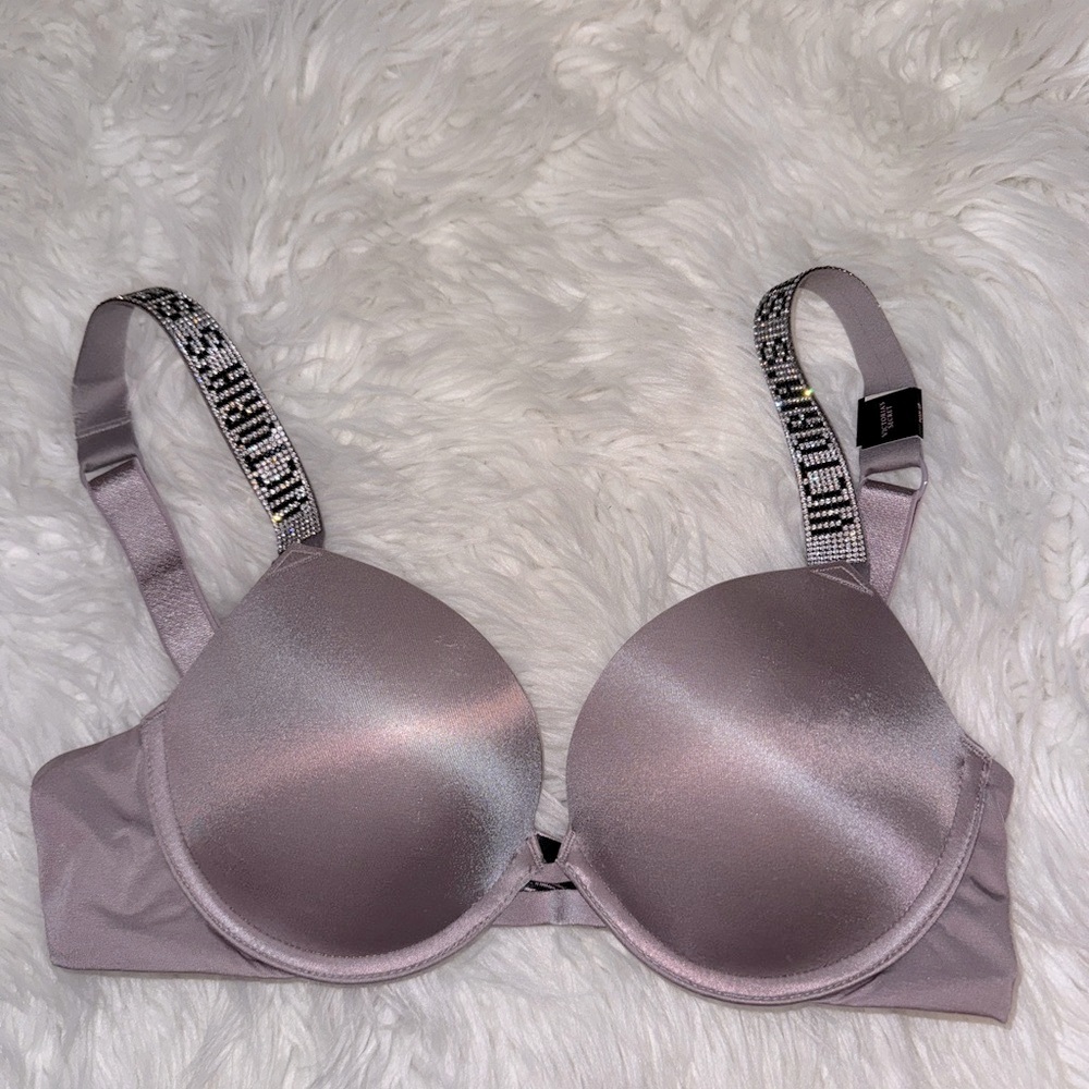 BRAND NEW Rhinestone monogram Victoria Secret Logo. Very sexy push up